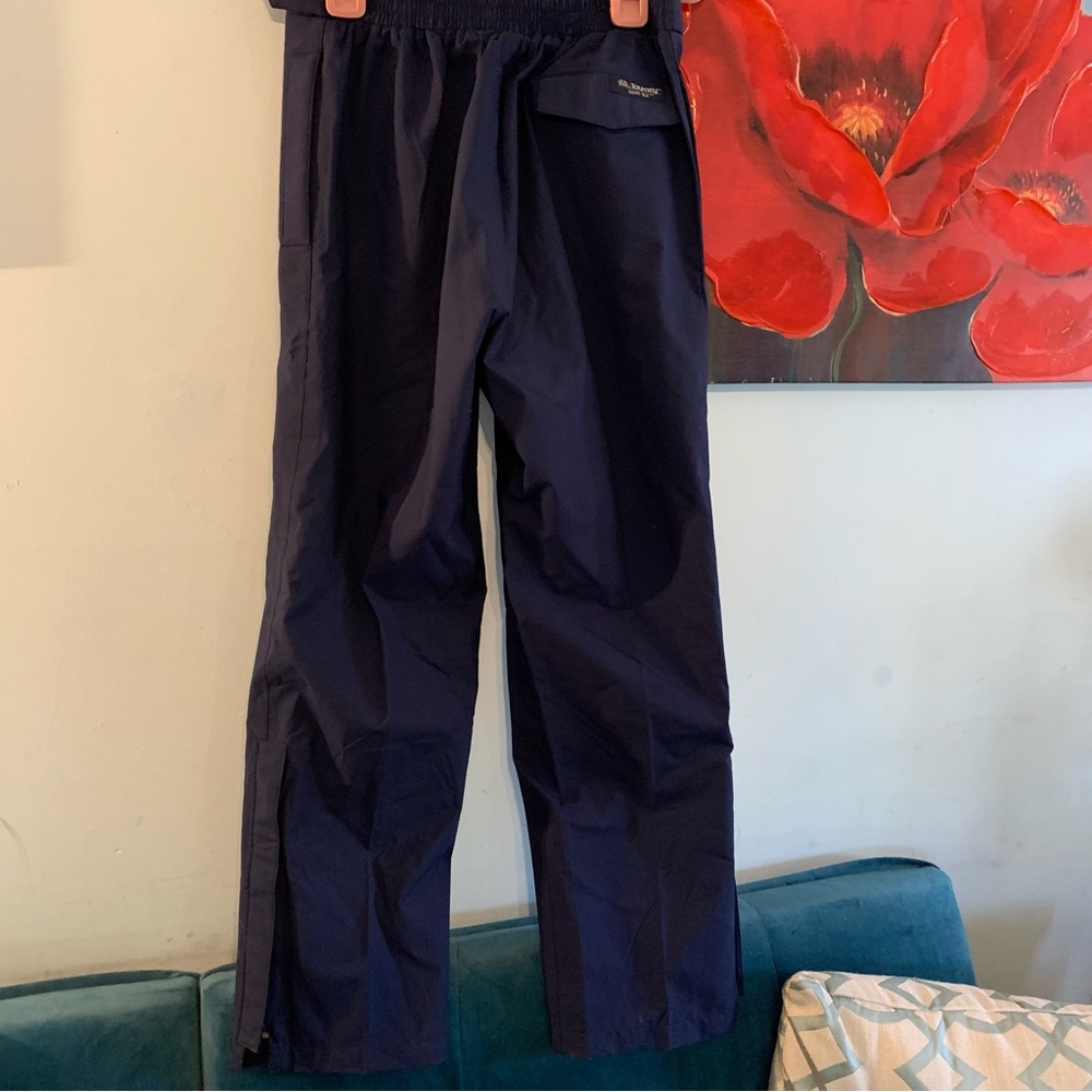 Tourney Gore Tex Blue Rain Pants Mens Size M Blue Waterproof Windproof